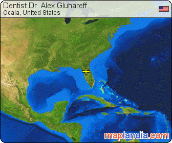 Dentist Dr. Alex Gluhareff satellite map