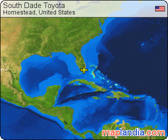 South Dade Toyota satellite map