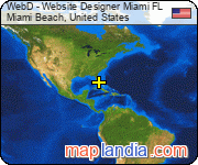 WebD - Website Designer Miami FL satellite map