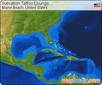 Salvation Tattoo Lounge satellite map