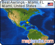 Best Awnings - Miami, FL satellite map