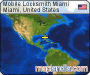 Mobile Locksmith Miami satellite map