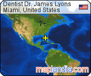 Dentist Dr. James Lyons satellite map