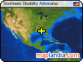 Southeast Disability Advocates satellite map
