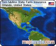 Tom Mullins State Farm Insurance satellite map