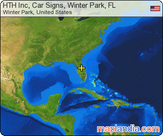 HTH Inc, Car Signs, Winter Park, FL satellite map
