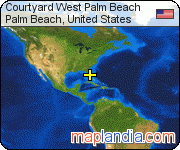 Courtyard West Palm Beach satellite map