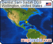 Dentist Sam Sadati DDS satellite map