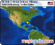 St. Pete Criminal Defense Attorney satellite map