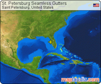 St. Petersburg Seamless Gutters satellite map