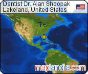 Dentist Dr. Alan Shoopak satellite map