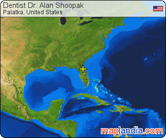 Dentist Dr. Alan Shoopak satellite map