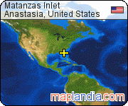 Matanzas Inlet satellite map