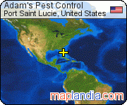 Adam's Pest Control satellite map