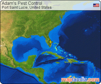 Adam's Pest Control satellite map