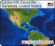 Locksmith Sarasota satellite map