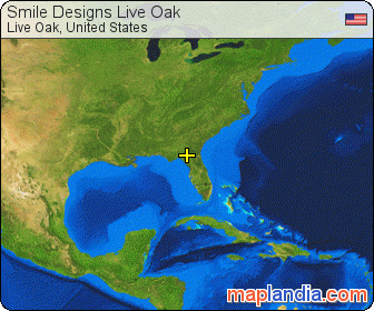 Smile Designs Live Oak satellite map