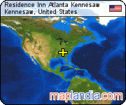 Residence Inn Atlanta Kennesaw satellite map
