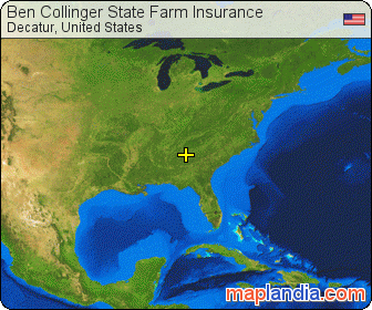 Ben Collinger State Farm Insurance satellite map