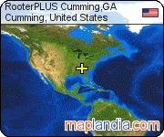 RooterPLUS Cumming,GA satellite map