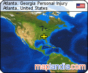 Atlanta, Georgia Personal Injury satellite map