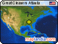Great Cleaners Atlanta satellite map