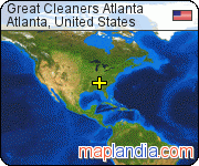 Great Cleaners Atlanta satellite map