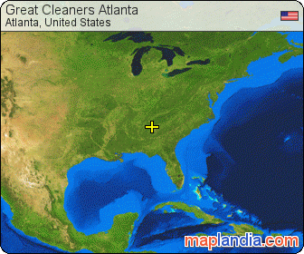 Great Cleaners Atlanta satellite map