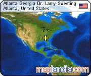 Atlanta Georgia Dr. Larry Sweeting satellite map