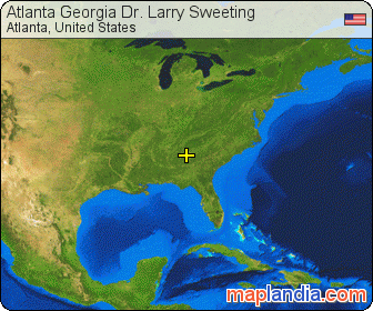 Atlanta Georgia Dr. Larry Sweeting satellite map