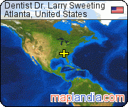 Dentist Dr. Larry Sweeting satellite map