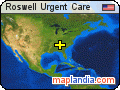 Roswell Urgent Care satellite map
