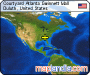 Courtyard Atlanta Gwinnett Mall satellite map