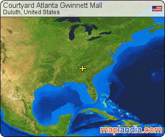 Courtyard Atlanta Gwinnett Mall satellite map