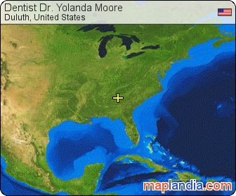 Dentist Dr. Yolanda Moore satellite map