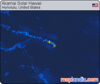 Akamai Solar Hawaii satellite map