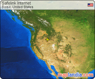 Safelink Internet satellite map