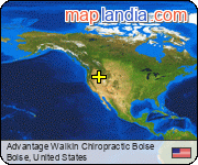 Advantage WalkIn Chiropractic Boise satellite map