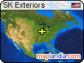 SK Exteriors satellite map