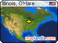 Illinois, O'Hare satellite map