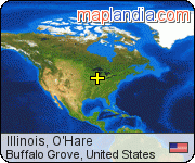 Illinois, O'Hare satellite map