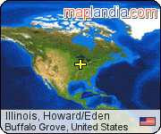 Illinois, Howard/Eden satellite map