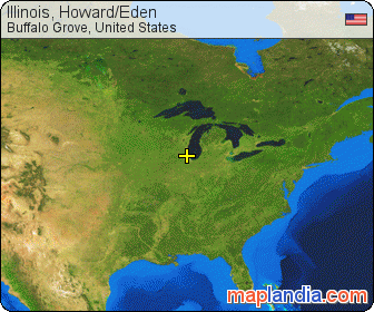 Illinois, Howard/Eden satellite map