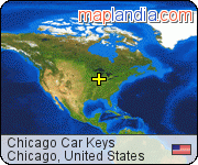 Chicago Car Keys satellite map