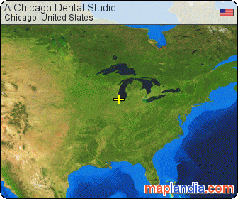 A Chicago Dental Studio satellite map