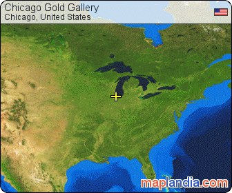 Chicago Gold Gallery satellite map