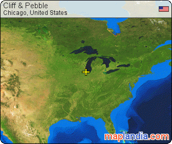 Cliff & Pebble satellite map