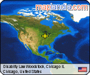 Disablity Law Woodstock, Chicago IL satellite map