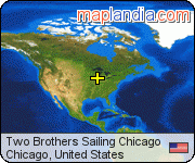 Two Brothers Sailing Chicago satellite map