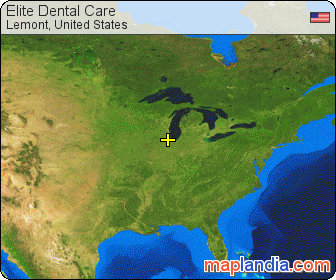 Elite Dental Care satellite map